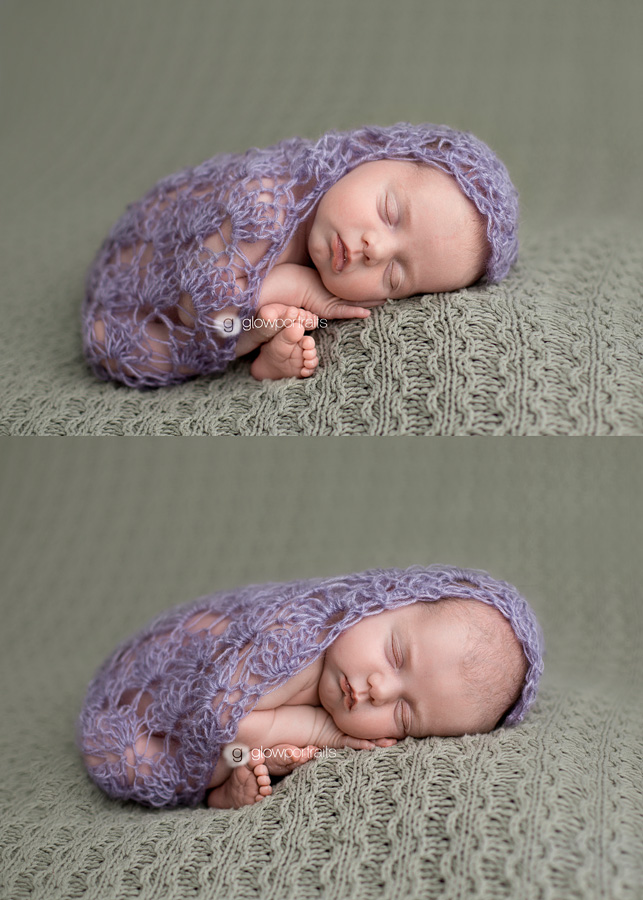 taco pose, wrap newborn