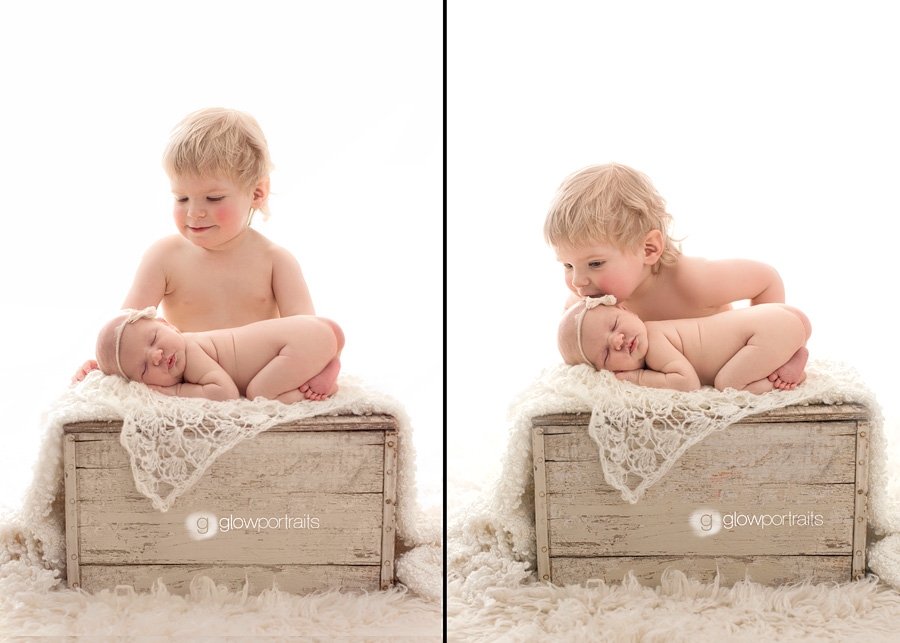 bc newborn photographer brother sister sibling pose