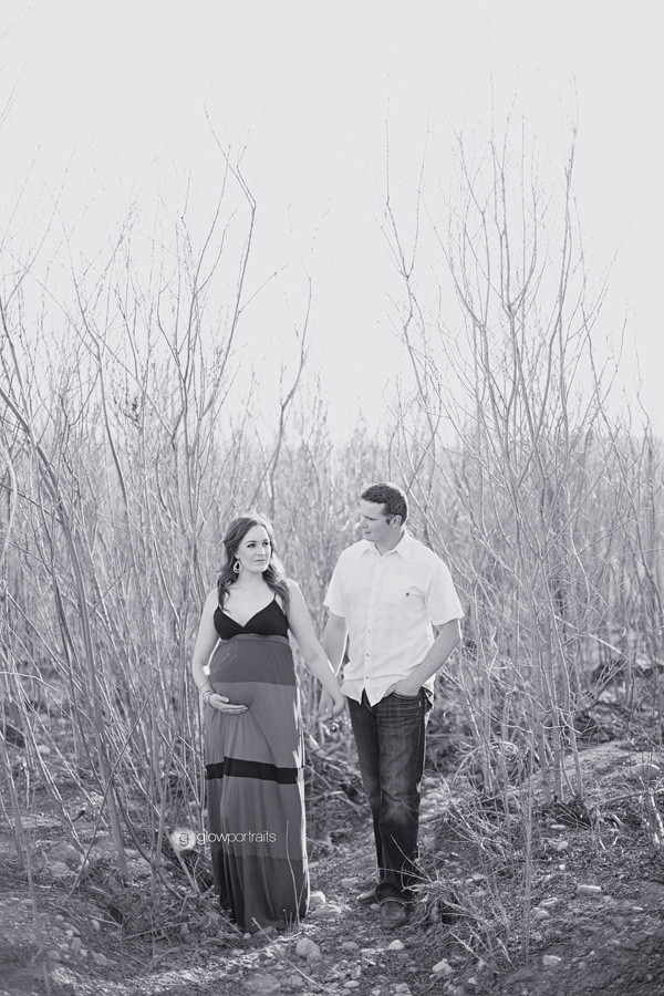 couple walking in trees