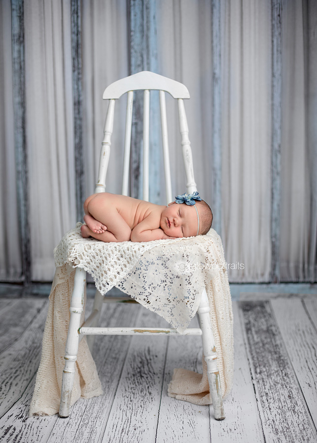 bc newborn photographer newborn on chair