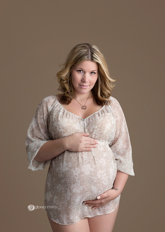 front view pregnancy pose