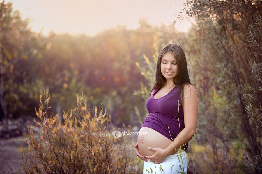 glow portrait maternity outdoor session
