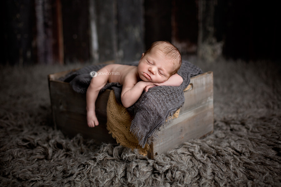 newborn photographer glow portraits