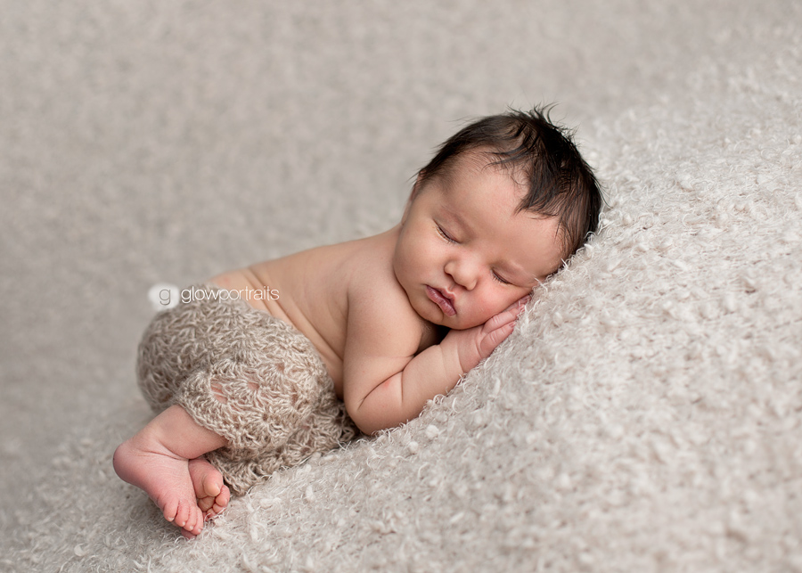 snuggle beanbag newborn pose