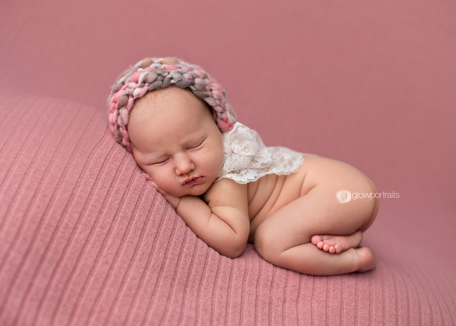 tushie up pose on beanbag